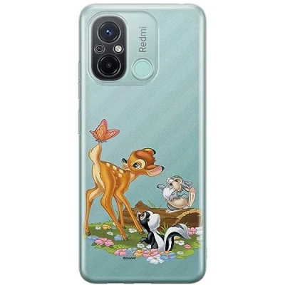 Immagine di ERT GROUP custodia per cellulare Xiaomi REDMI 12C/ 11A originale e con licenza ufficiale Disney, modello Bambi &amp; Friends 002 adattato alla forma dello smartphone, parzialmente trasparente