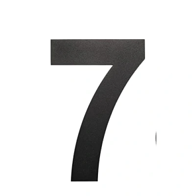 Immagine di nanlyiau Numeri civici Nero Numero di Acciaio civico esterno in Solido Inossidabile 304,Aspetto Fluttuante 6in/15.3cm(7)