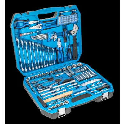 Immagine di Hogert Technik HT1R439 Kit attrezzi 131 10 (3/8&quot;), 12,5 (1/2&quot;), 6,3 (1/4&quot;)