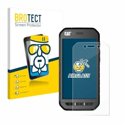 Immagine di brotect Pellicola Protettiva Vetro per Caterpillar Cat S41 Protezione Schermo [Durezza Estrema 9H, Chiaro]