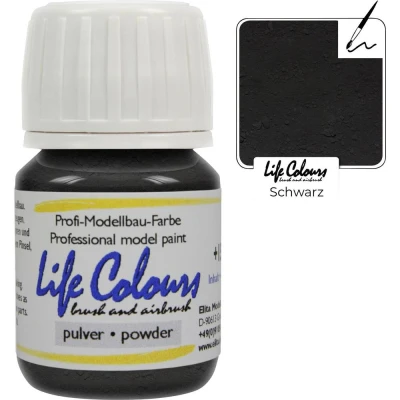 Immagine di Elita LC030265 Colore in polvere per modellismo Nero 30 ml