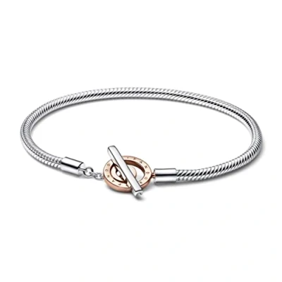 Immagine di Pandora Signature Bracciale Placcatura in oro rosa 14 carati 582313C01 1