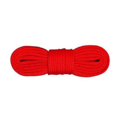 Immagine di Kaps Lacci per Scarpe da Ginnastica, Stringhe e Calzature Casual, Fatti in Europa, Diversi Colori Misure (140 cm 55 inch 8 a 10 paia di asole/Rosso)