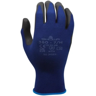 Immagine di Showa 380 NBR 1163 6 Nylon Guanto da lavoro Taglia (Guanti): 6, S EN 388 CAT II 1 Paio/a
