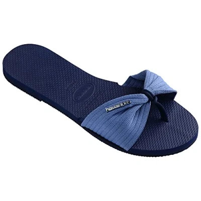 Immagine di Havaianas Sandal YOU ST Tropez Basic Infradito Navy BLUE, Donna, Taglia: 33 34, blue Tessuto
