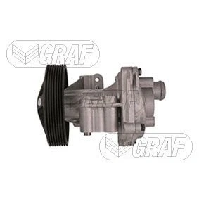 Immagine di GRAF PA1100 Pompa acqua con guarnizione coperchio meccanico Metallo 130mm per trasmissione cinghia Poly V