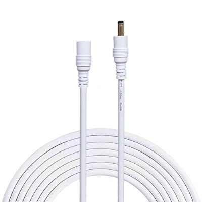Immagine di Liwinting 10m Cavo di prolunga Alimentazione CC 3,5 mm x 1,35 Maschio al Femmina Connettore DC, Adatto Adattatore Alimentazione, Telecamera IP Wireless ecc Bianco