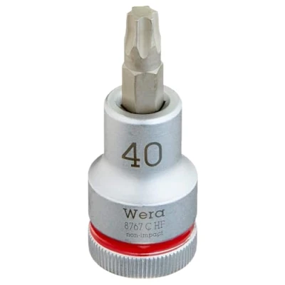 Immagine di Wera 8767 C HF 05003854001 Esalobo Interno (TX) Inserto giravite a bussola T 40 1/2 (12.5 mm)