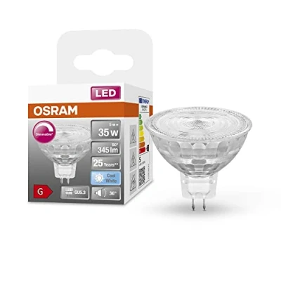 Immagine di OSRAM 4058075796737 LED (monocolore) ERP G (A G) GU5.3 5 W = 35 Bianco neutro (Ø x A) 50 mm 44 1 pz.