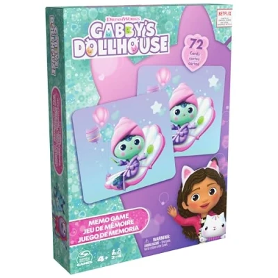 Immagine di Editrice Giochi, la Casa delle Bambole di Gabby, Gioco del Memory tematizzato Carte per Stimolare Memoria, Giochi Bambini e Bambine, 4+ anni