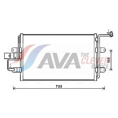 Immagine di PRASCO AI5130 Condensatore 13,0 12,8 Alluminio 547 R 134a VOLKSWAGEN: Golf 4, New Beetle Hatchback, 4 Variant, AUDI: A3 Hatchback