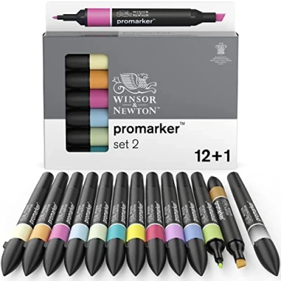 Immagine di Winsor &amp; Newton ProMarker 12+1 Pennarelli Set 2