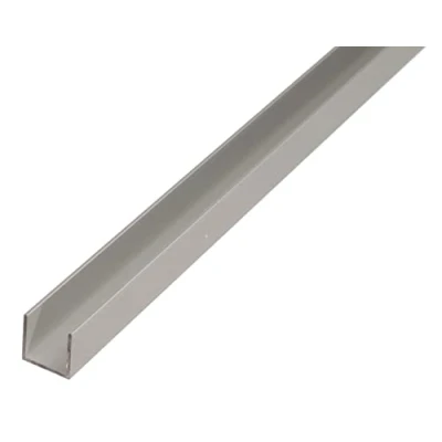 Immagine di Alberts 470814 Profilo a U, Alluminio, anodizzato argento, 1000 x 15 10 mm