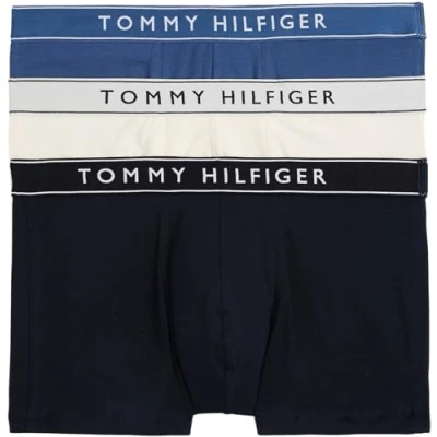 Immagine di Tommy Hilfiger 3P Trunk DTM Um0Um03520, Boxer, Uomo, Rosso (des Sky/Calico/Fssl Blue), XL