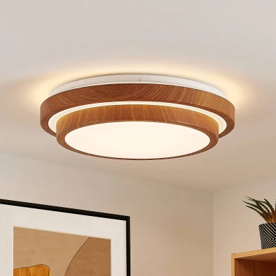 Immagine di Lindby plafoniera LED &#039;Vaako&#039; (Moderno) colore Ocra, ad es. Studio &amp; Ufficio (1 luce, lampadina inclusa) lampada LED,