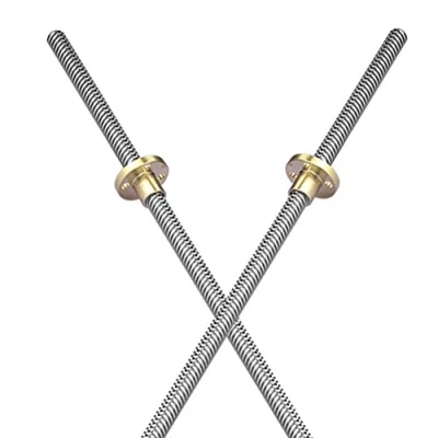 Immagine di S SIENOC 1000mm 3D Stampante T8 8mm Trapezoidale Piombo Screw Set con + Dado Di Rame (Typ 1, 2Set, 1000mm)