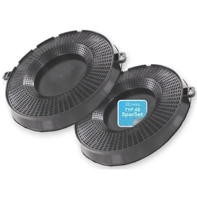 Immagine di DL Pro 2x Filtri a carbone attivo per AEG Electrolux 9029793610 E3CFT48 EHFC48 Type48 AMC037 Whirlpool 484000008783 Cappa aspirante