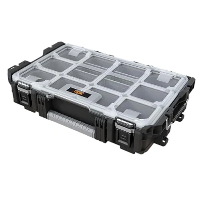 Immagine di Keter ROC Pro Gear Contenitore porta attrezzi resistente, 55,9 cm, colore: Nero/Grigio