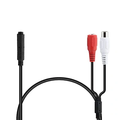 Immagine di YACSEJAO pickup audio, con cavo di alimentazione e microfono ad alta sensibilità per CCTV/telecamera IP/DVR, mini audio CCTV, suono telecamera esterna