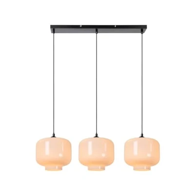 Immagine di Lucide Lampada a sospensione Medine, opale, angolare, in vetro, 3 luci, E27