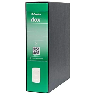 Immagine di Rexel Esselte Dox 1 Raccoglitore a Leva Formato Commerciale D8, A4, Verde, Pezzo
