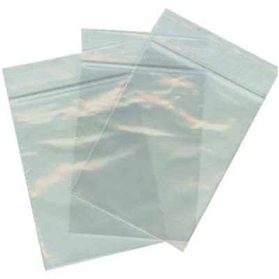 Immagine di 100 buste a zip trasparenti con chiusura pressione (20x30) bustine