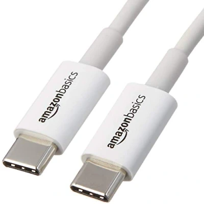 Immagine di Amazon Basics Cavo USB C a 2.0 per Computer portatile, 0.9 m, Bianco