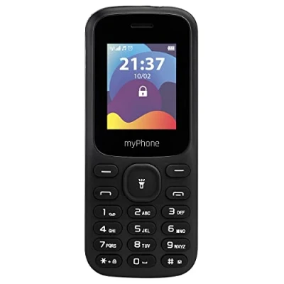 Immagine di MP myPhone Fusion, tasti grandi, display a colori 1,77&quot;, batteria 600 mAh, torcia, radio, dual sim, Bluetooth, telefono cellulare per anziani, retroilluminati, nero, tastenhandy, senior