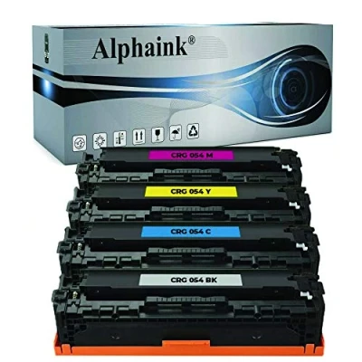 Immagine di alphaink 4 Toner Compatibili con Canon 054H 054 CRG per Stampanti ImageClass MF640C MF642Cdw MF641Cw MF643Cdw MF644Cdw MF645Cx LBP621Cdw (1 Nero 1 Ciano Giallo Magenta)