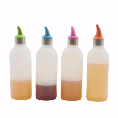 Immagine di Lancoon Flacone Dosatore in Polietilene per Squeeze Olio e Altro Set di Pezzi 450 ml sciroppo Salsa Ketchup condimenti Arte Artigianato stoccaggio Colla KT30