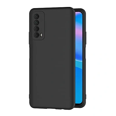 Immagine di AICEK Cover Compatible Huawei P smart 2021 Nero Silicone Case Molle di TPU Sottile Custodia per (6.67 Pollici)