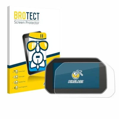 Immagine di brotect Pellicola Protettiva Vetro per BMW R 1250 RS 2019 Connectivity TFT 6.5&quot; Protezione Schermo [Durezza Estrema 9H, Chiaro]