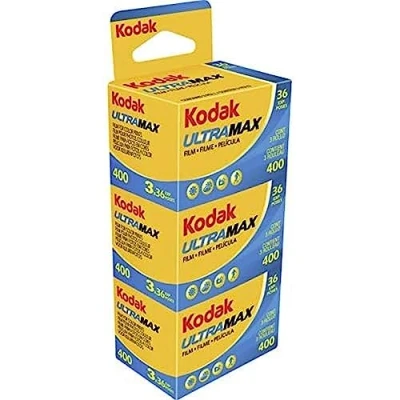 Immagine di Kodak KOD103202 Pellicola negativa a colori, 35 mm, Ultra MAX gc 400 36 tripack, multicolore