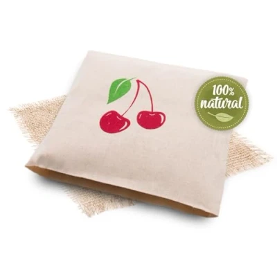 Immagine di Zollner24 cuscino con noccioli di ciliegio termico riscaldabile in microonde contro tensione collo, spalle, le coliche calore naturale rivestimento sfoderabile e lavabile 21x21 cm