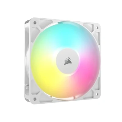 Immagine di CORSAIR RS120 ARGB 120 mm PWM Ventola Connessione a Margherita Basso Rumore Cuscinetto Cupola Magnetica Confezione Singola Bianco