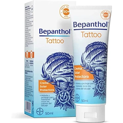 Immagine di Bepanthol Tattoo Sun Cream 50 Protezione solare per tatuaggi SPF50, ml