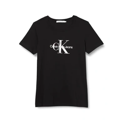 Immagine di Calvin Klein Jeans Plus Diffused Monologo TEE Tshirt con stampa, Donna, Taglia: 60, Black