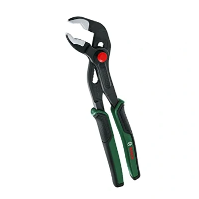 Immagine di Bosch Home and Garden Pinze a Pappagallo, Pappagallo ad Impugnatura Multipla, di Lunga Durata, con Regolazione Pulsante per Attività Quotidiane e Gravose, 250 mm, Rivestimento Softgrip