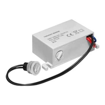 Immagine di Mini sensore crepuscolare da incasso IP54 LED adatto 1 W 2000 Interruttore esterno