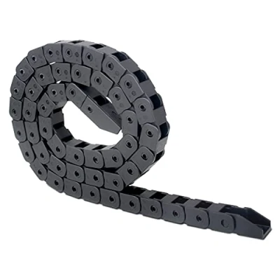 Immagine di Cnloyua Catena di trascinamento, Portacavi a Basso Rumore, in Nylon nera da 1 m (10 mm x 20 mm), Utilizzata per Stampanti 3D, CNC e altre Macchine.