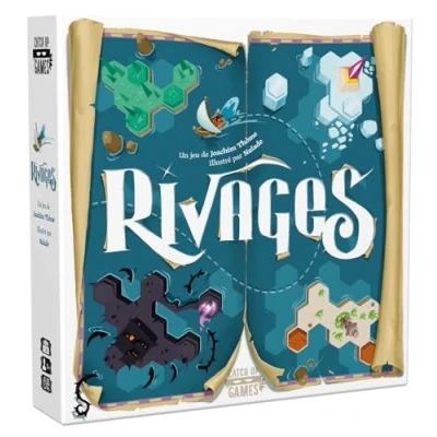 Immagine di Blackrock Games Rivage Gioco di esplorazione controllo da 1 a 5 giocatori 8 anni Tattica, strategia e riflessione Versione francese Catch Up
