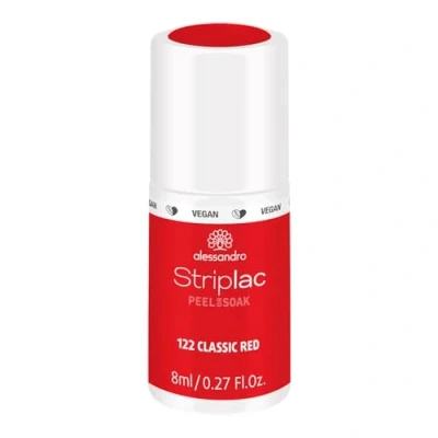 Immagine di Alessandro Striplac Peel Or Soak 122 Classic Red 8 ml