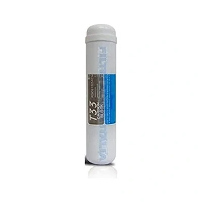 Immagine di FILTRO IN LINEA A CARBONE ATTIVO T33 ATTACCO 1/4&#039;&#039; FPT 2,5&#039; &#039;x 11&#039;&#039; MICRON 5