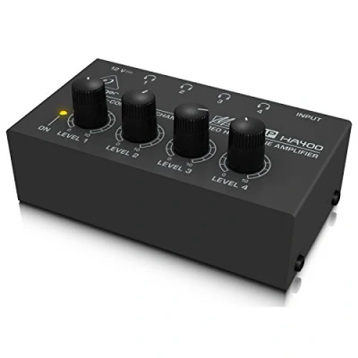 Immagine di Behringer MICROAMP HA400 Amplificatore per cuffie stereo compatto a 4 canali