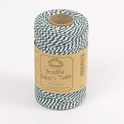 Immagine di EVERLASTO Bakers Twine Originali 100M Bobine, Cotone, Verde Muschio, 2 mm, 100 unità