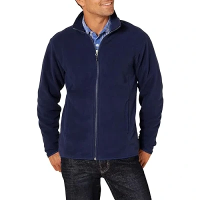Immagine di Amazon Essentials Giacca in Pile con Cerniera Intera (Disponibile Taglie Big And Tall) Uomo, Blu Marino, XL
