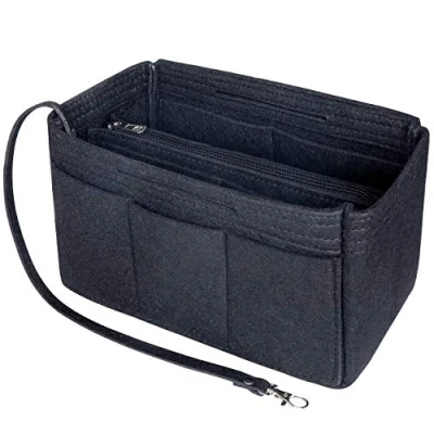 Immagine di Soyizom Felt Handbag organizer Insert, borsa in Insert Liner, Tote bag inserto Fit Speedy 25 40, Neverfull (Nero, X Large)