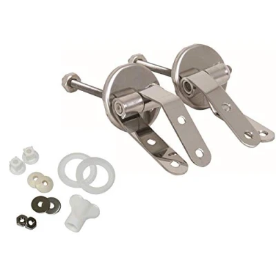Immagine di MSV Sedile WC con cerniera in acciaio inox, set di fissaggio per coperchio