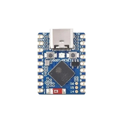 Immagine di Waveshare ESP32 C3 Mini Scheda di Sviluppo Basata sul C3FN4 Processore Single Core, 160MHz Frequenza Funzionamento, Supporto 2.4GHz Wi Fi e Bluetooth 5, GPIO Pin Multifunzione Integrato