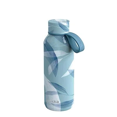 Immagine di Quokka SOLID CON SUPPORTO BLUE WIND TERMO BOTTIGLIA IN ACCIAIO INOX 510 ML